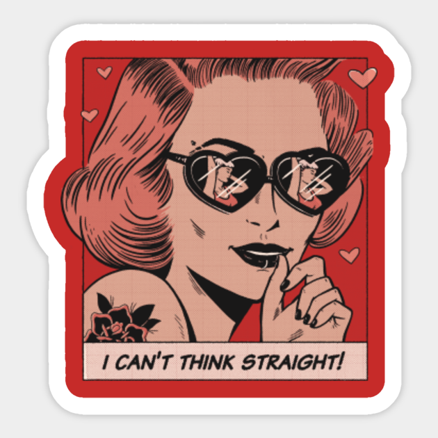 I Can't Think Straight Pride Sticker TeePublic